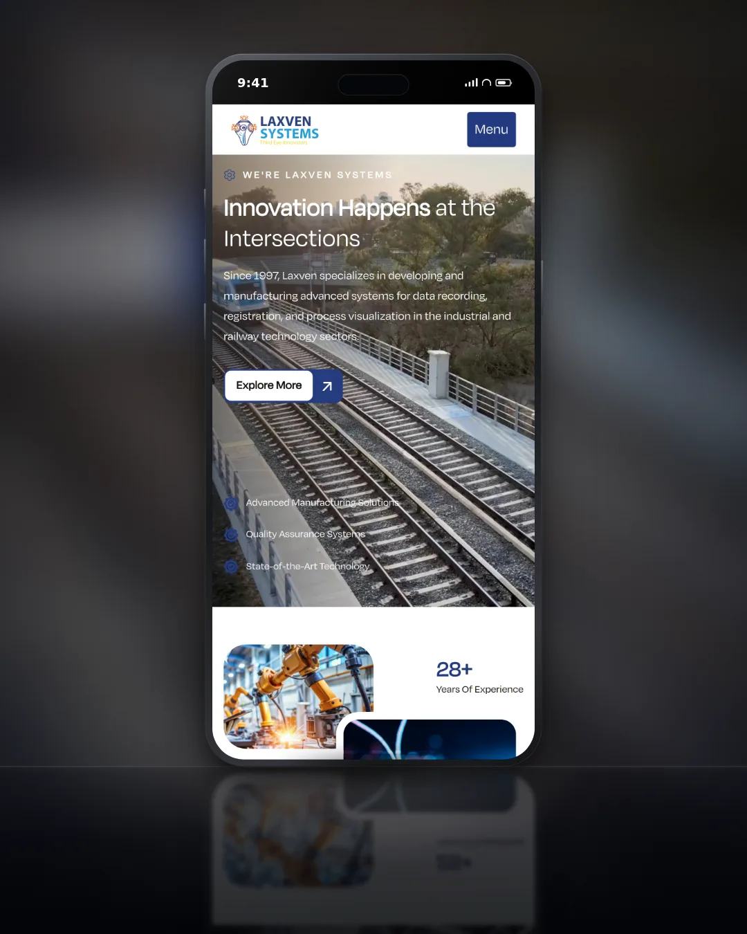 Laxven Systems - B2B WordPress Site for a Railway Technology Manufacturer