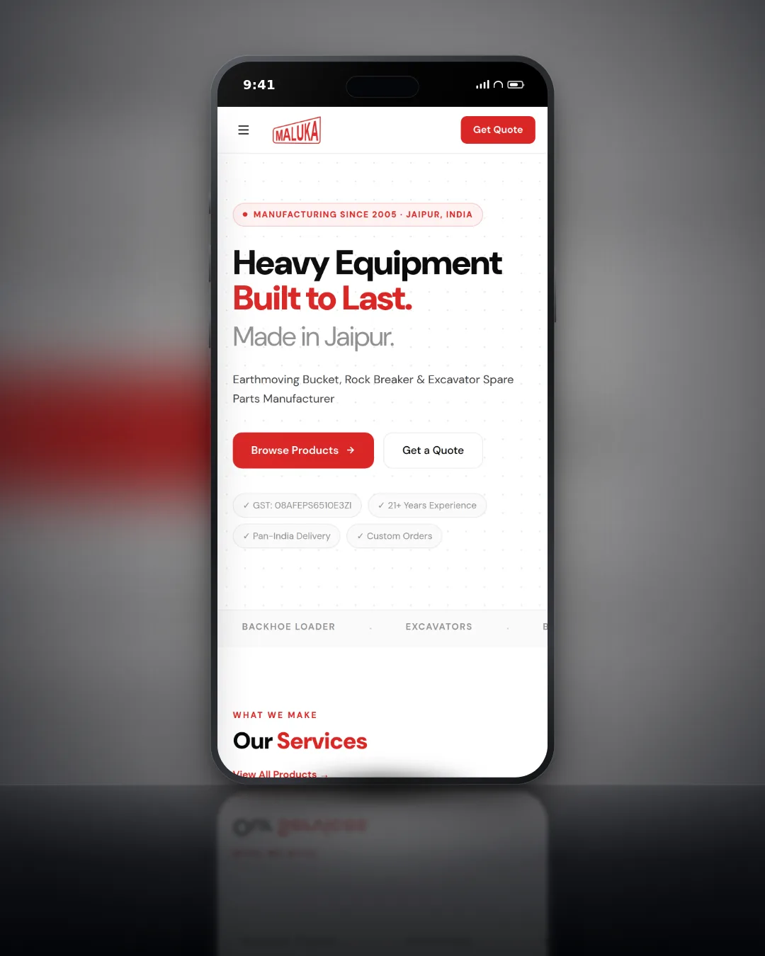 Maluka Earthmovers — CI4 Security Migration